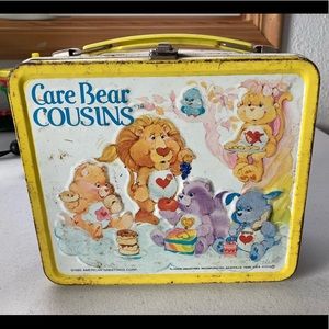 Vintage Care Bear Cousins metal lunchbox